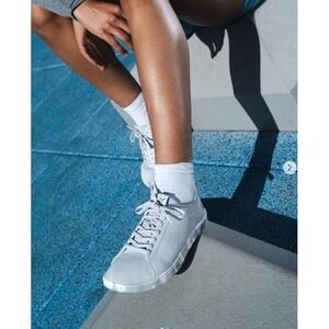 Flux Adapt Trainer Sneakers Mens 10 Womens 11 Light Gray Camo Knit Lace Up Shoes